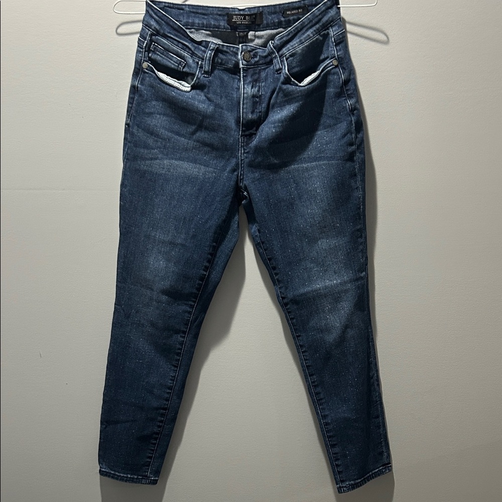 Judy Blue Deep Indigo Cropped Jeans